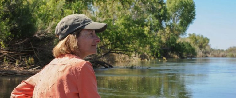 Sandra Postel by a lake