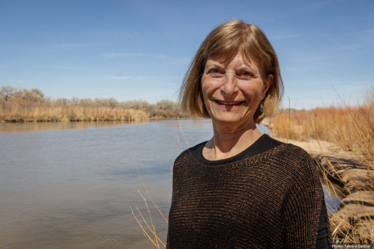 Sandra Postel by a river