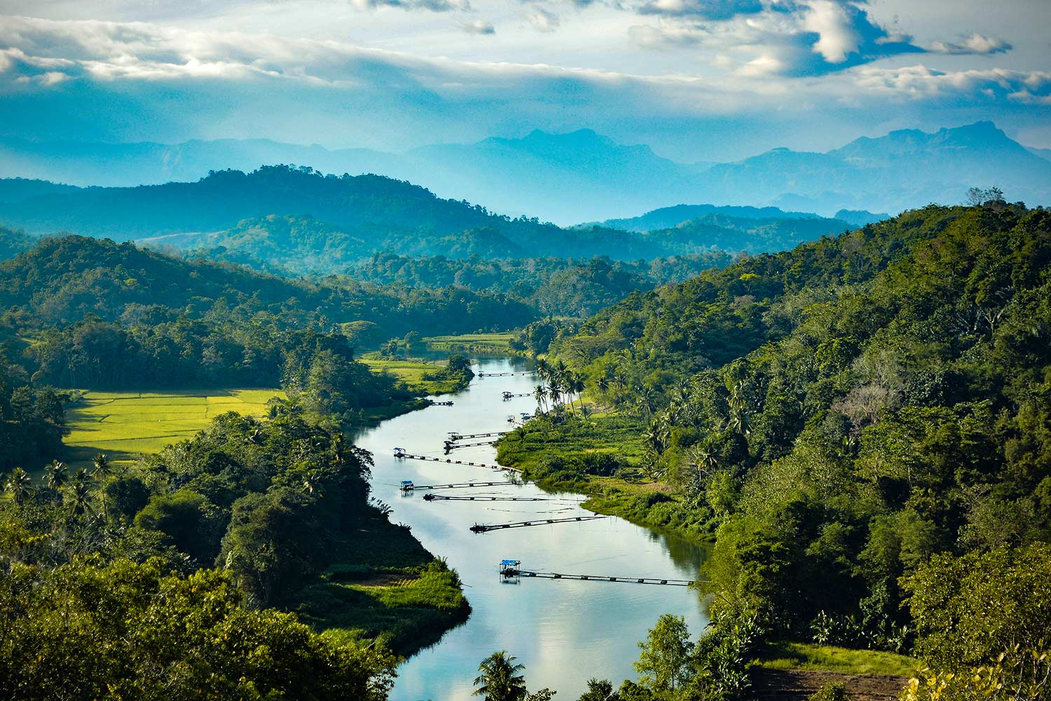 River running through Barru Regency, Indonesia.